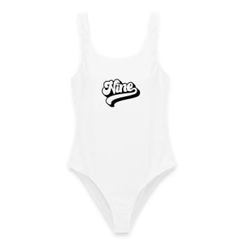 Neuf 9e anniversaire Enfants Garçons Filles 9 ans - Maillot de bain femme - blanc - Devant - AI Model Female 172 dark (172cm)