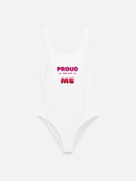 Lesbischer Stolz, ich zu sein - Pride Month - Frauen Badeanzug - Weiß