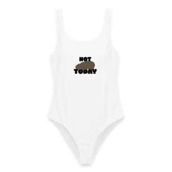 Not today Capybara - Women's Swimsuit - white - Front - AI Model Female 172 dark (172cm)