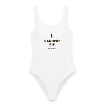 Manneken Piss Brussels - Women's Swimsuit - white - Front - AI Model Female 172 dark (172cm)