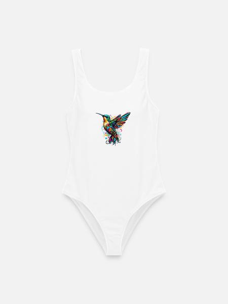 Kolibri - Frauen Badeanzug - Weiß