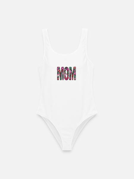 Mama - Frauen Badeanzug - Weiß
