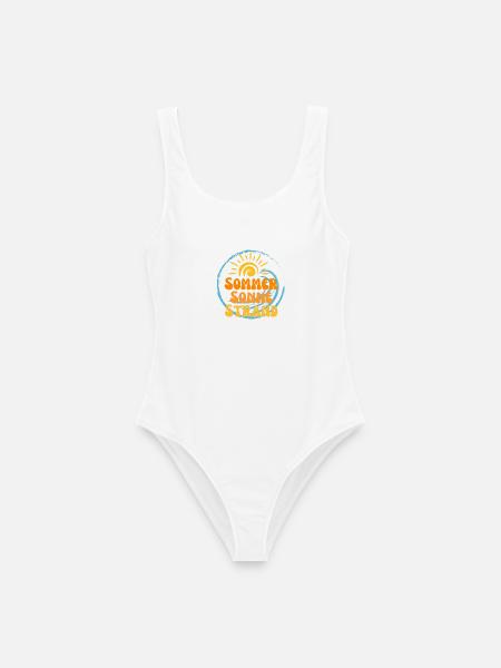 Sommer Sonne Strand Nectarine 3 - Frauen Badeanzug - Weiß