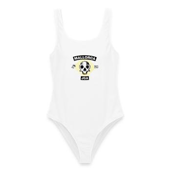 Majorque – Enterrement de vie de garçon sous les palmiers - Maillot de bain femme - blanc - Devant - AI Model Female 172 dark (172cm)