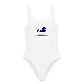 VACANCES. BONNES VACANCES. MAÎTRESSE. MAÎTRE. PROF - Maillot de bain femme - blanc - Devant - AI Model Female 172 dark (172cm)