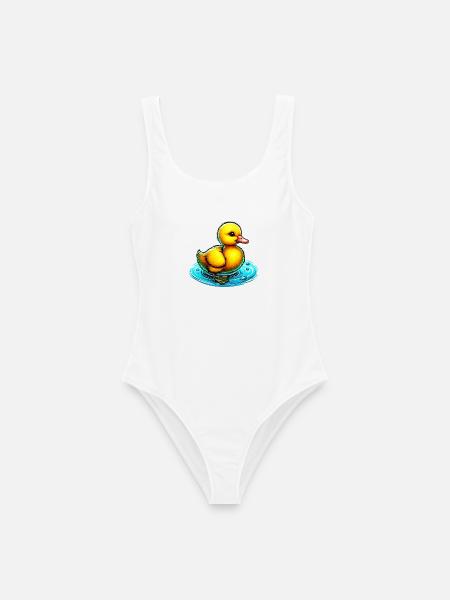 Entenküken Ente Ente Ente Ente - Frauen Badeanzug - Weiß
