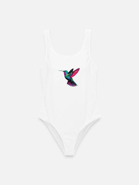 Kolibri - Frauen Badeanzug - Weiß