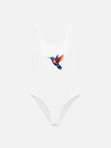 Kolibri - Frauen Badeanzug - Weiß