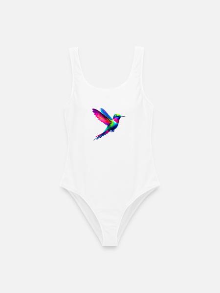 Kolibri - Frauen Badeanzug - Weiß