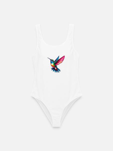 Kolibri - Frauen Badeanzug - Weiß
