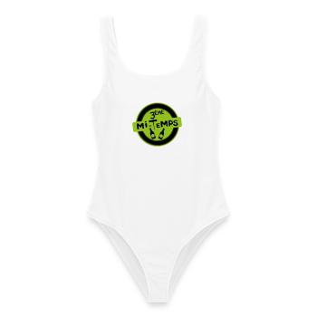 3ème Mi-Temps - Maillot de bain femme - blanc - Devant - AI Model Female 172 dark (172cm)