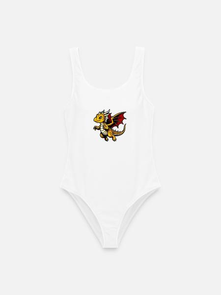 Drache - Frauen Badeanzug - Weiß