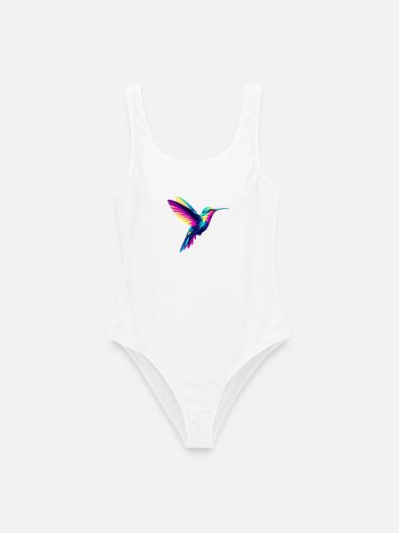 Kolibri - Frauen Badeanzug - Weiß
