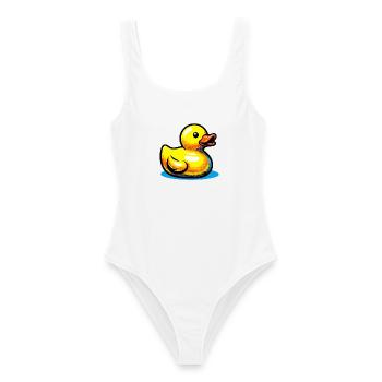 Caneton Canard Canard Canard - Maillot de bain femme - blanc - Devant - AI Model Female 172 dark (172cm)