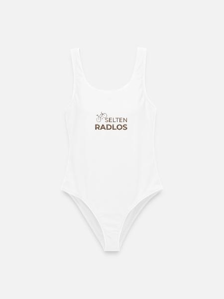 selten radlos geschenk fahrrad shirt 3d kupfer - Frauen Badeanzug - Weiß