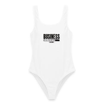 Business Loading Online Business Affiliate - Frauen Badeanzug - Weiß - Vorne - AI Model Female 172 dark (172cm)