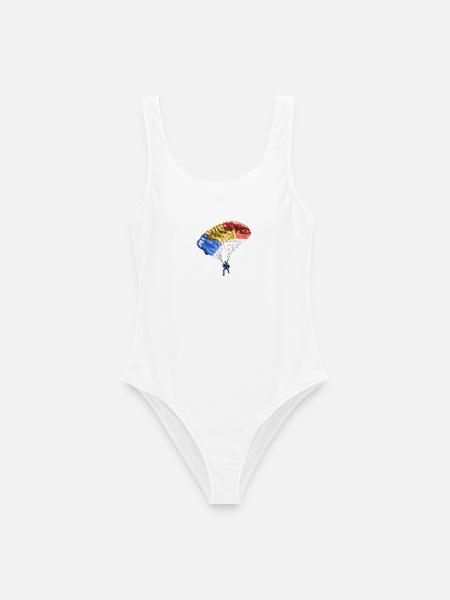 Fallschirm - Frauen Badeanzug - Weiß