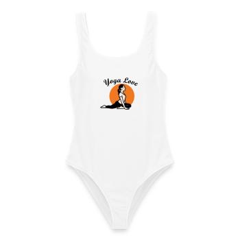 Yoga Amour - Maillot de bain femme - blanc - Devant - AI Model Female 172 dark (172cm)