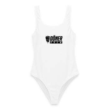 L’équipe Döner - Maillot de bain femme - blanc - Devant - AI Model Female 172 dark (172cm)