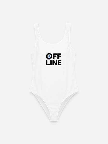 Offline – Segeln, Meer & Freiheit, Skipper - Frauen Badeanzug - Weiß