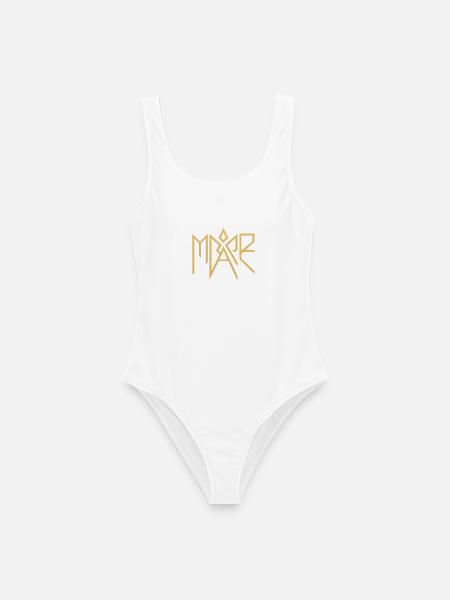 Mare Gold Glyphen-Logo - Frauen Badeanzug - Weiß