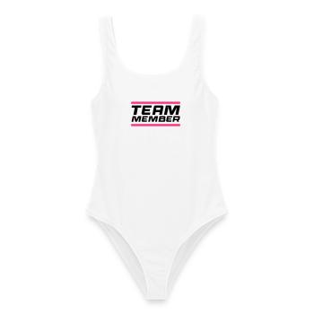 Équipier - Maillot de bain femme - blanc - Devant - AI Model Female 172 dark (172cm)