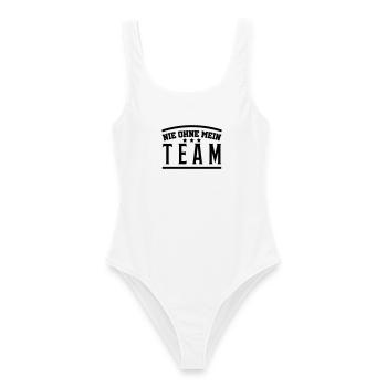 mein_team - Women's Swimsuit - white - Front - AI Model Female 172 dark (172cm)