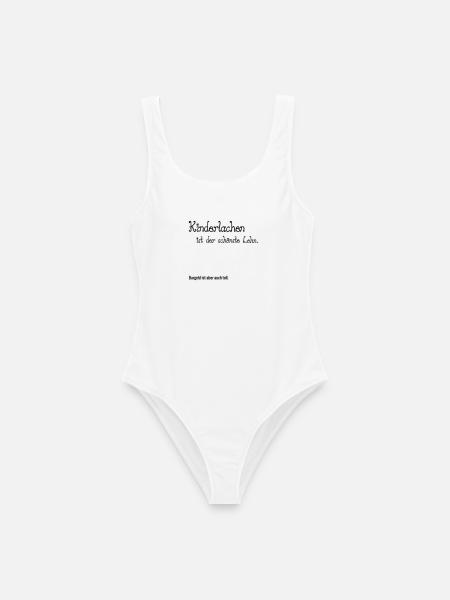 Kinderlachen - Frauen Badeanzug - Weiß