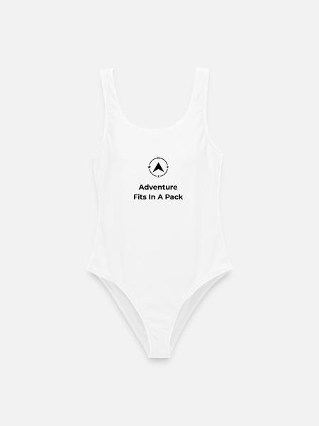 Adventure Fits In A Pack – Travel Shirt - Frauen Badeanzug - Weiß