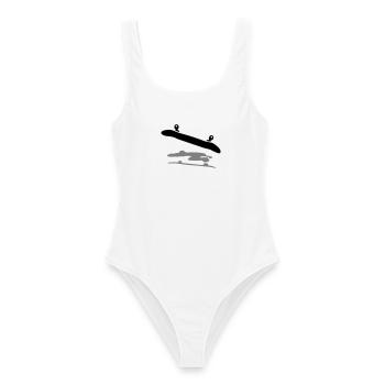 Skateboard - Maillot de bain femme - blanc - Devant - AI Model Female 172 dark (172cm)