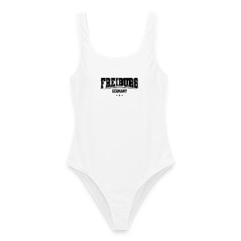 Freiburg Retro Lettering City Students - Women's Swimsuit - white - Front - AI Model Female 172 dark (172cm)