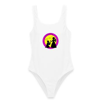 Mariage des mariés - Maillot de bain femme - blanc - Devant - AI Model Female 172 dark (172cm)