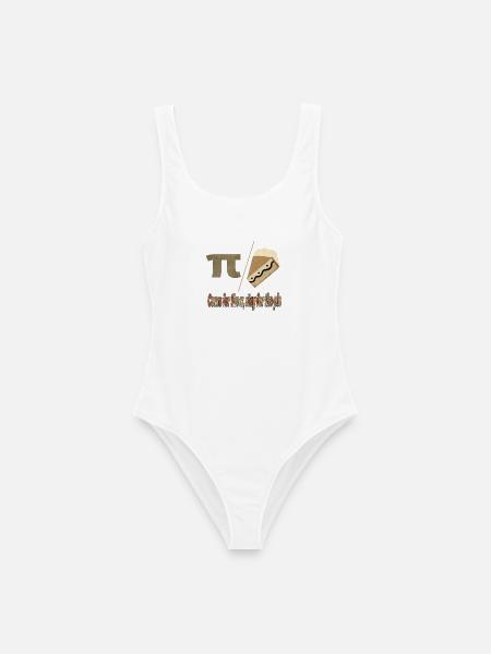 Pi Pie Pun Tee - Frauen Badeanzug - Weiß