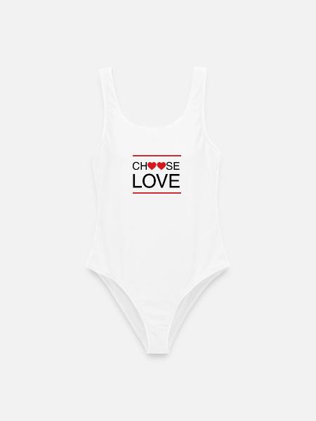 ChooseLove - Frauen Badeanzug - Weiß