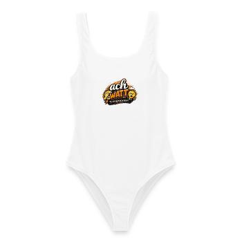 Oh, des tonnes d’humour – incroyable ! - Maillot de bain femme - blanc - Devant - AI Model Female 172 dark (172cm)