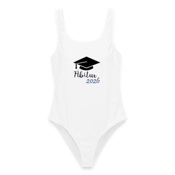 Abitur 2026 - Maillot de bain femme - blanc - Devant - AI Model Female 172 dark (172cm)