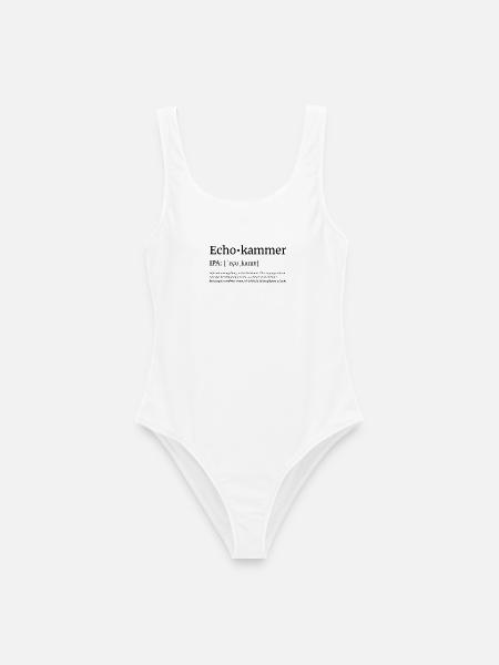 Echokammer - Frauen Badeanzug - Weiß