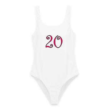 Couleur2-460_text234-2-50-5-4-8-6-8-7-3-0-6-3-3 - Maillot de bain femme - blanc - Devant - AI Model Female 172 dark (172cm)