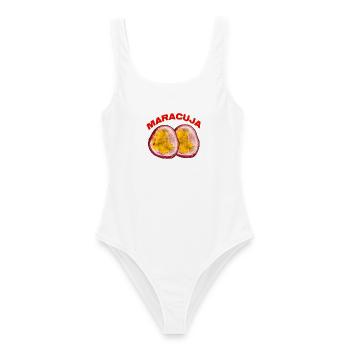 Passion fruit love fruit - Women's Swimsuit - white - Front - AI Model Female 172 dark (172cm)