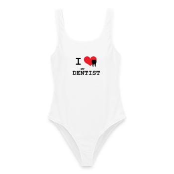 I Love My Dentist Graphic - Maillot de bain femme - blanc - Devant - AI Model Female 172 dark (172cm)