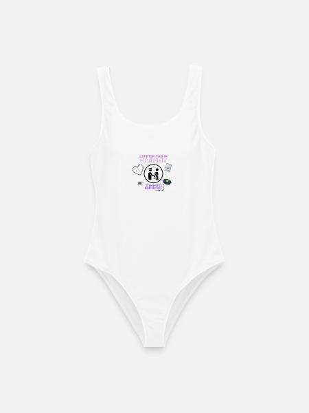 Letzter Tag in Freiheit Design. Jungesellinnen. - Frauen Badeanzug - Weiß