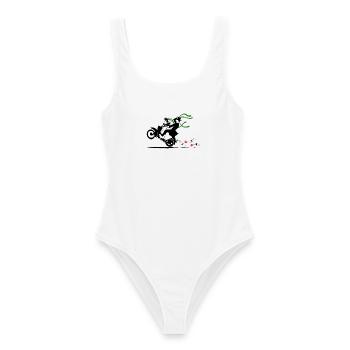 SERBSKI KVASS - Maillot de bain femme - blanc - Devant - AI Model Female 172 dark (172cm)