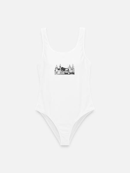 Görlitz Skyline - Frauen Badeanzug - Weiß