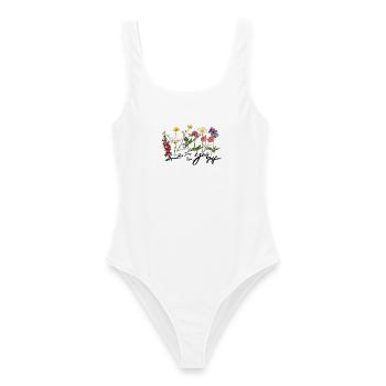Du temps pour vous - Maillot de bain femme - blanc - Devant - AI Model Female 172 dark (172cm)