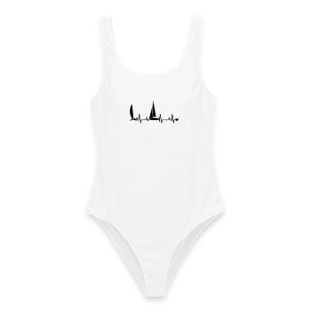 Voilier - Maillot de bain femme - blanc - Devant - AI Model Female 172 dark (172cm)
