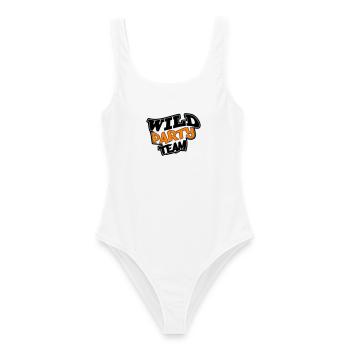Équipe de fête sauvage - Maillot de bain femme - blanc - Devant - AI Model Female 172 dark (172cm)
