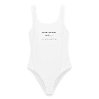 T-shirt Gestionnaire de Paie – Définition | Cadeau - Maillot de bain femme - blanc - Devant - AI Model Female 172 dark (172cm)