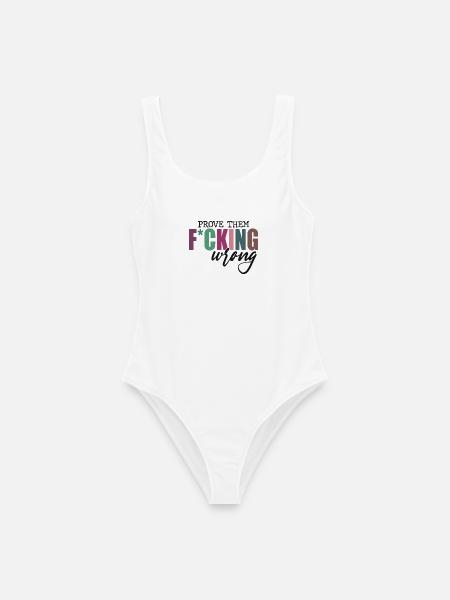 Prove Them F*cking Wrong - Frauen Badeanzug - Weiß