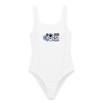 Génial Gear System Bike Nerd - Maillot de bain femme - blanc - Devant - AI Model Female 172 dark (172cm)
