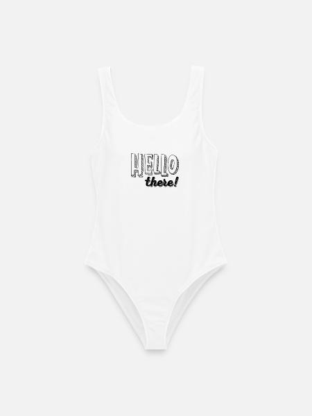 HELLO there! - Frauen Badeanzug - Weiß